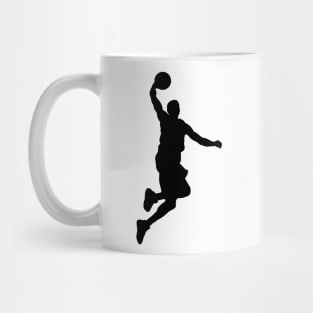 Basketball player in the jump. Mug